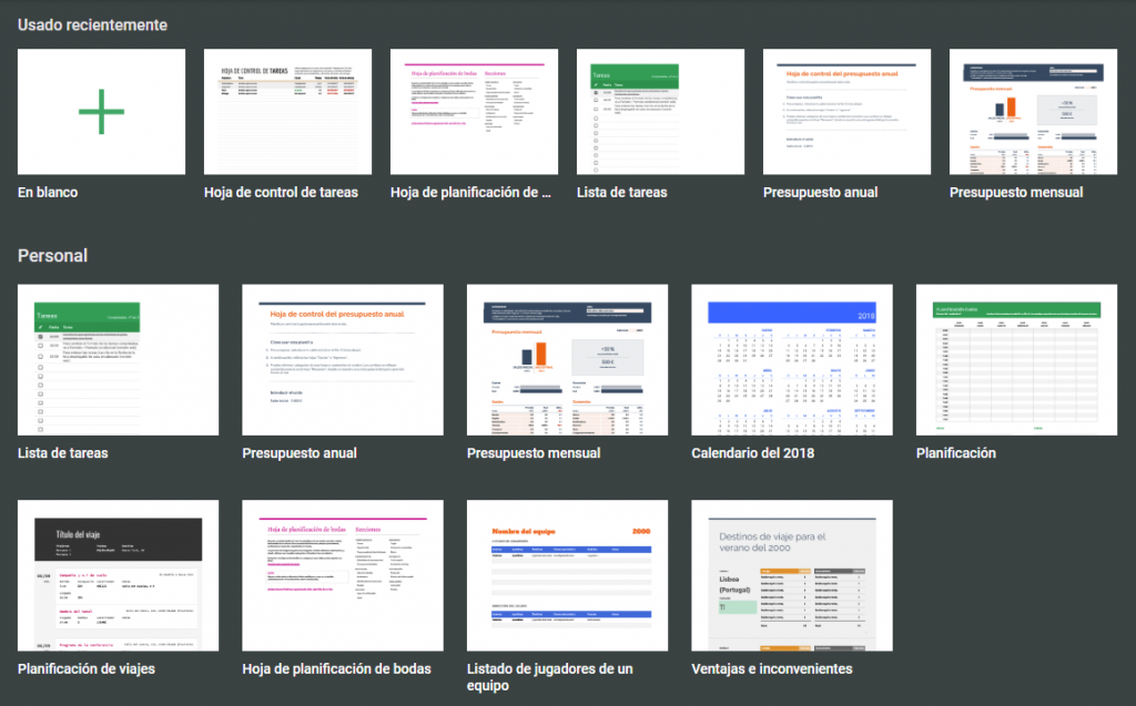 Plantillas Gratis De Hojas De Calculo De Google